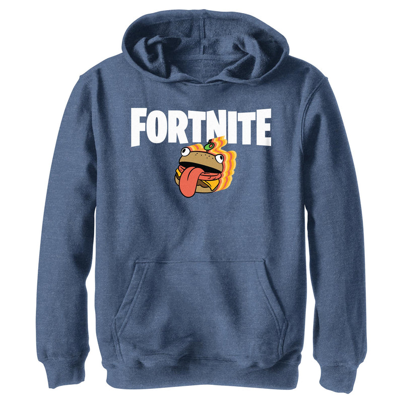 Boy's Fortnite Durr Burger Logo Pull Over Hoodie