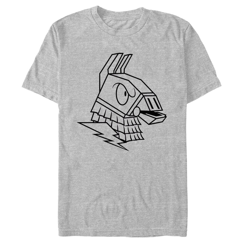 Men's Fortnite Supply Llama Outlined Portrait T-Shirt