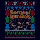 Men's Barrel of Monkeys Ugly Christmas Sweater Print T-Shirt