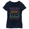 Girl's Barrel of Monkeys Ugly Christmas Sweater Print T-Shirt