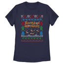 Women's Barrel of Monkeys Ugly Christmas Sweater Print T-Shirt