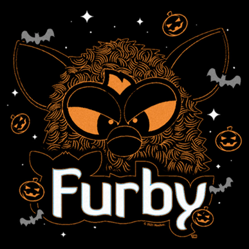 Junior's Furby Halloween Sketch T-Shirt