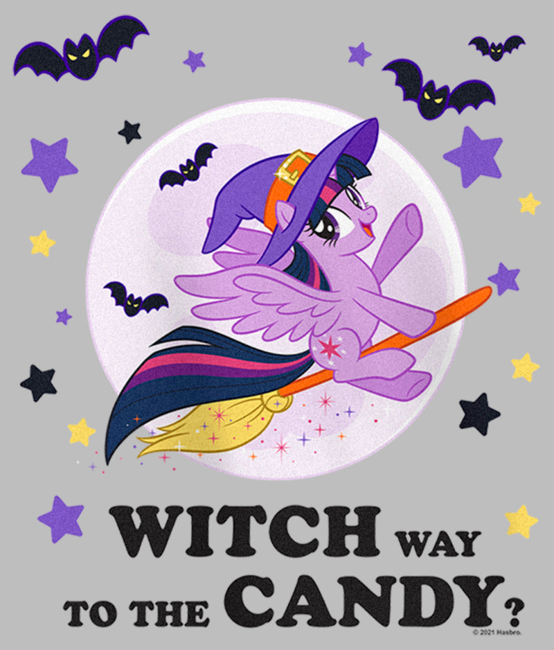 Girl's My Little Pony Halloween Twilight Sparkle Witch Candy T-Shirt
