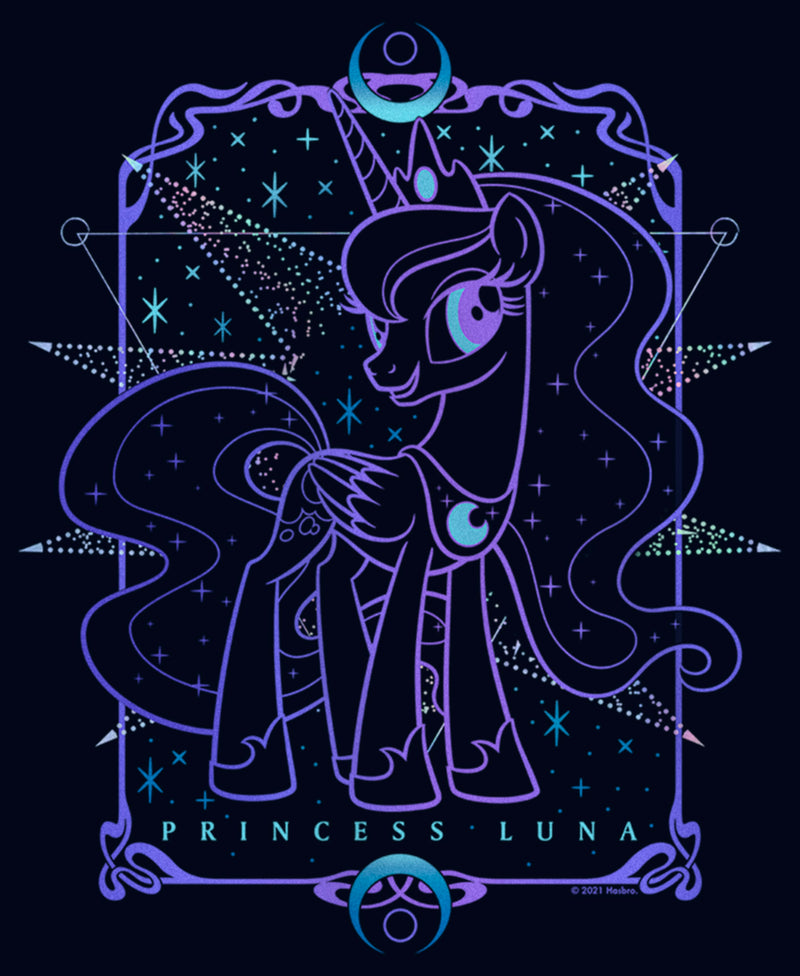 Girl's My Little Pony Princess Luna Tarot Card T-Shirt