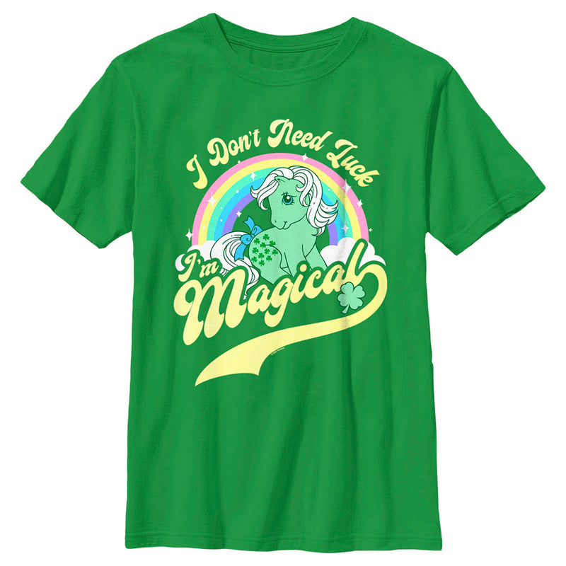 Boy's My Little Pony St. Patrick's Day I Don't Need Luck I'm Magical T-Shirt