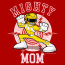 Junior's Power Rangers Mighty Mom Yellow T-Shirt