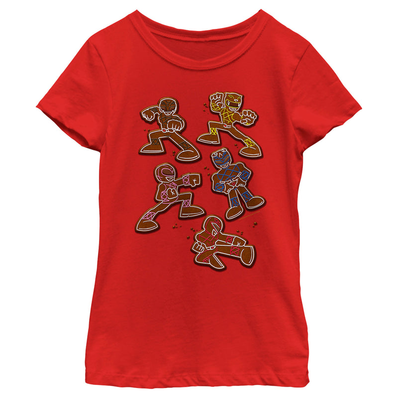 Girl's Power Rangers Power Ranger Cookies T-Shirt