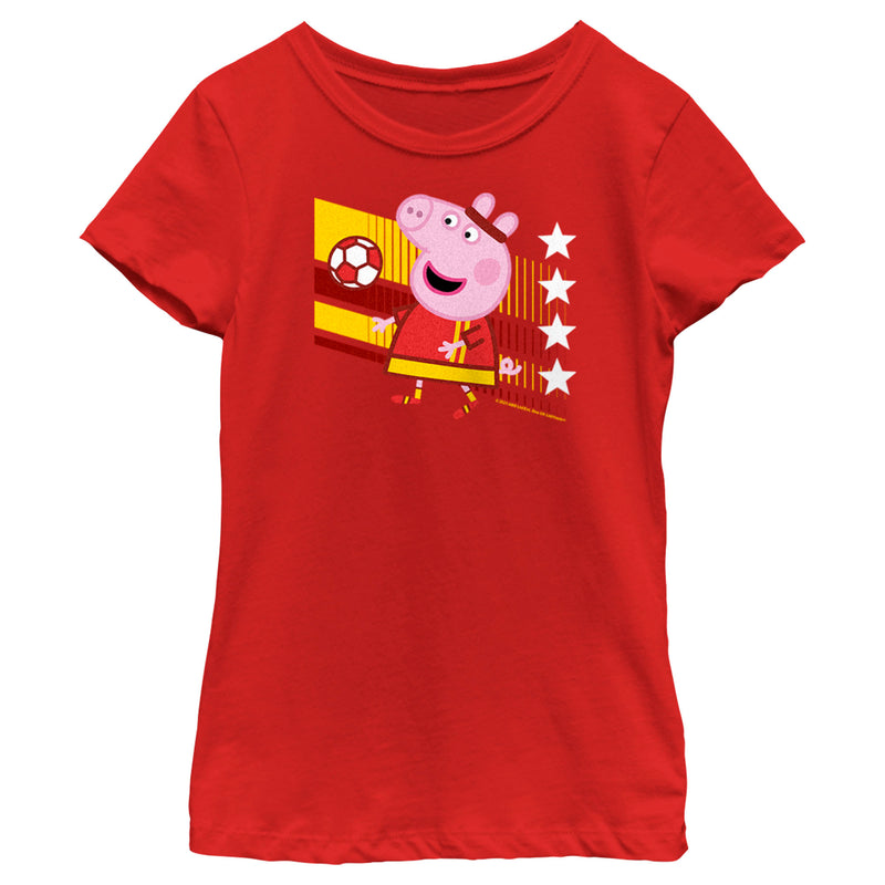 Girl's Peppa Pig China Soccer T-Shirt