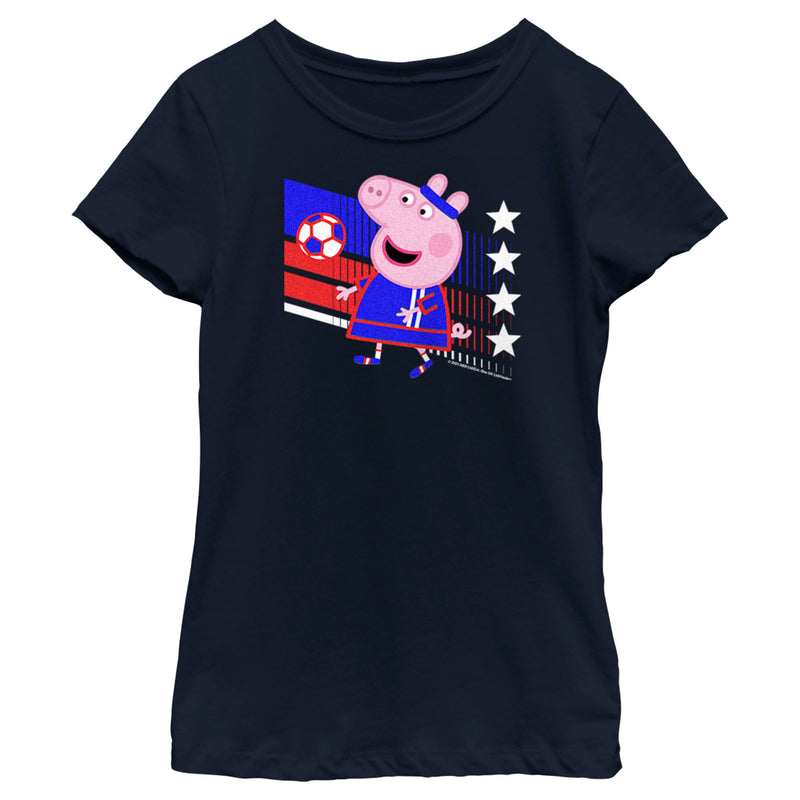 Girl's Peppa Pig Taiwan Soccer T-Shirt