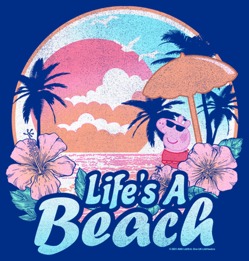 Junior's Peppa Pig Life's a Beach T-Shirt