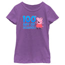 Girl's Peppa Pig 100th Day of School T-Shirt