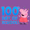 Girl's Peppa Pig 100th Day of School T-Shirt