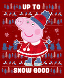 Women's Peppa Pig Christmas Up to Snow Good T-Shirt