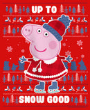 Girl's Peppa Pig Christmas Up to Snow Good T-Shirt