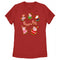 Women's Peppa Pig Christmas Gingerbread Cookie Characters T-Shirt
