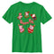 Boy's Peppa Pig Christmas Gingerbread Cookie Characters T-Shirt