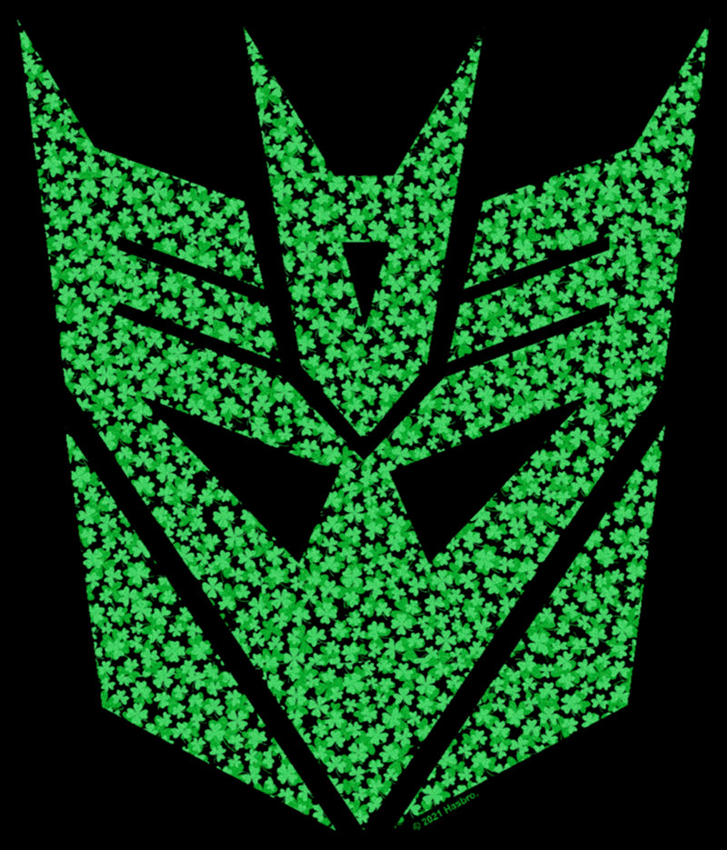 Men's Transformers St. Patrick's Day Cloverfield Decepticon Logo T-Shirt