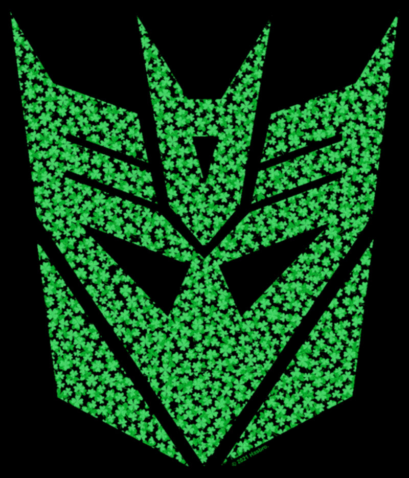Women's Transformers St. Patrick's Day Cloverfield Decepticon Logo T-Shirt