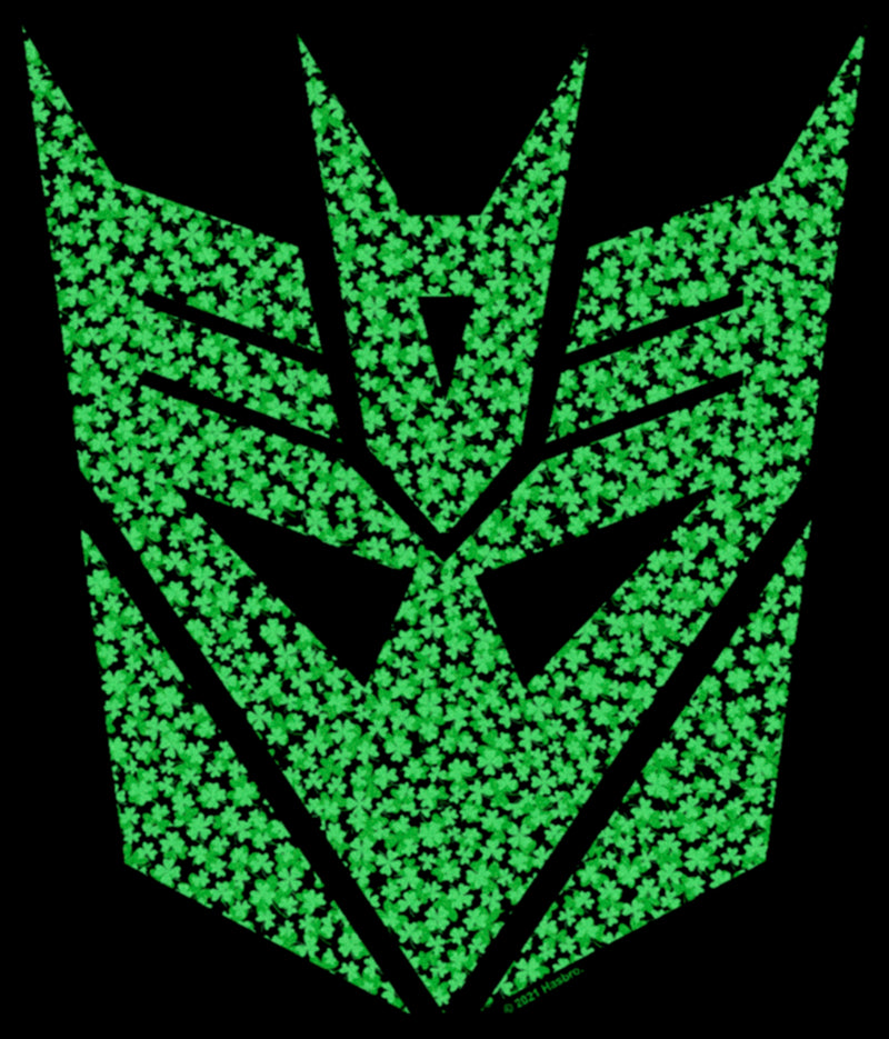 Junior's Transformers St. Patrick's Day Cloverfield Decepticon Logo T-Shirt