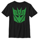 Boy's Transformers St. Patrick's Day Cloverfield Decepticon Logo T-Shirt