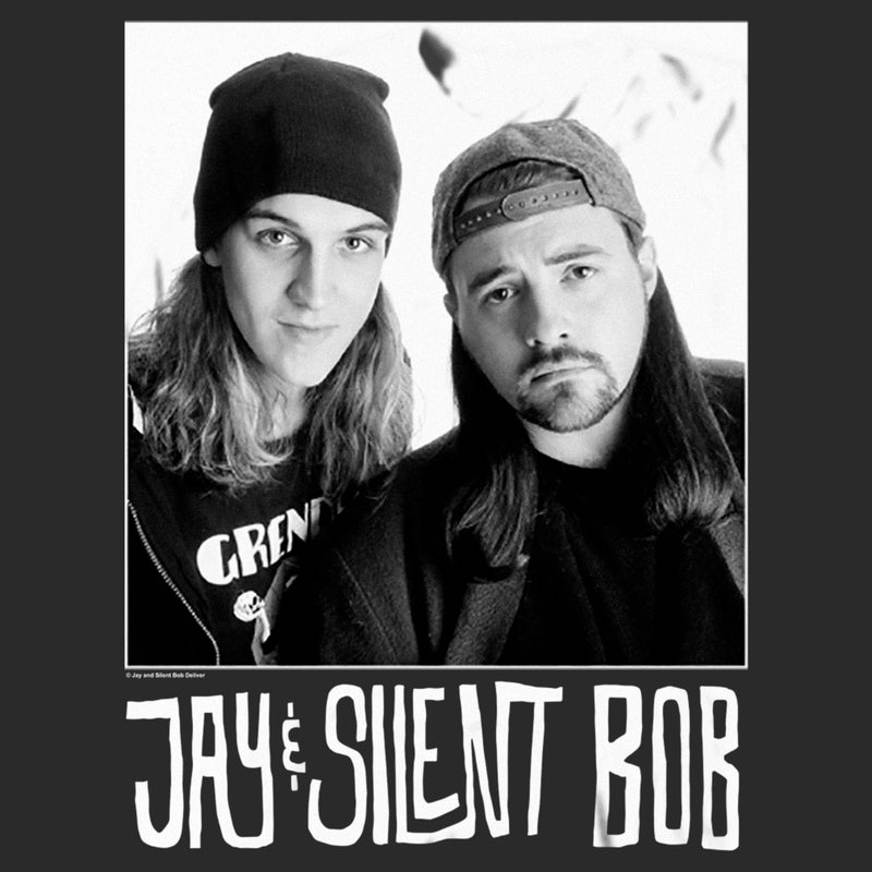 Men's Jay and Silent Bob Black and White Photo T-Shirt