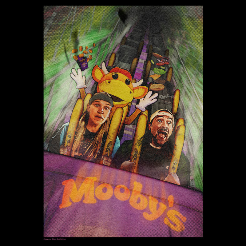 Men's Jay and Silent Bob Mooby's Rollercoaster T-Shirt