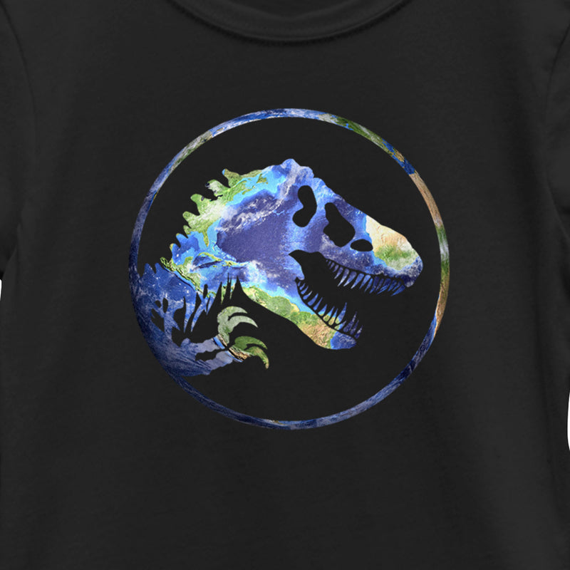 Girl's Jurassic World Earth Day T. Rex Logo T-Shirt