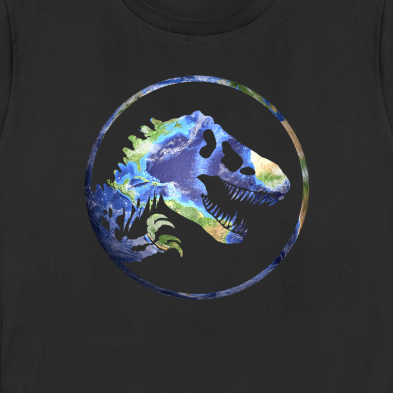 Women's Jurassic World Earth Day T. Rex Logo T-Shirt