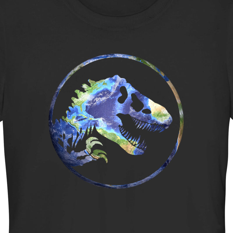 Junior's Jurassic World Earth Day T. Rex Logo T-Shirt