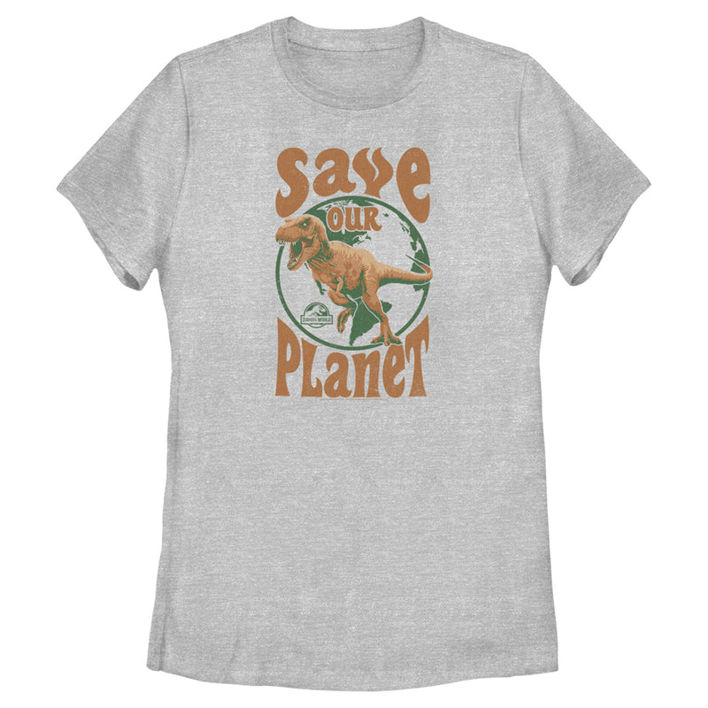 Women's Jurassic World T. Rex Save Our Planet T-Shirt