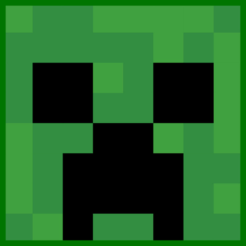 Men's Minecraft Creeper Face T-Shirt