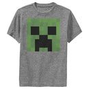 Boy's Minecraft Creeper Face Performance Tee