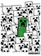 Girl's Minecraft Stand Out Green Creeper T-Shirt