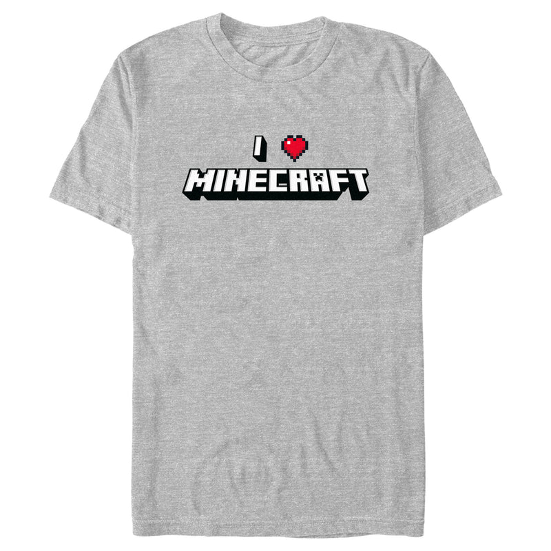 Men's Minecraft I Heart Minecraft T-Shirt