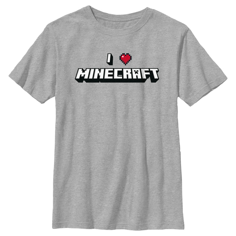 Boy's Minecraft I Heart Minecraft T-Shirt