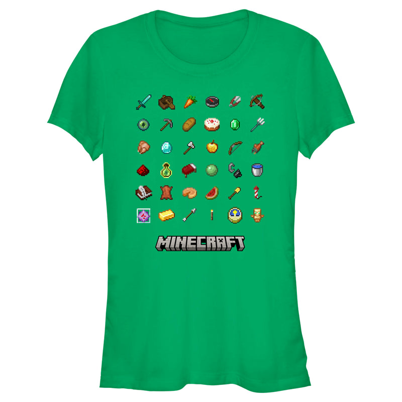 Junior's Minecraft Item Collection T-Shirt