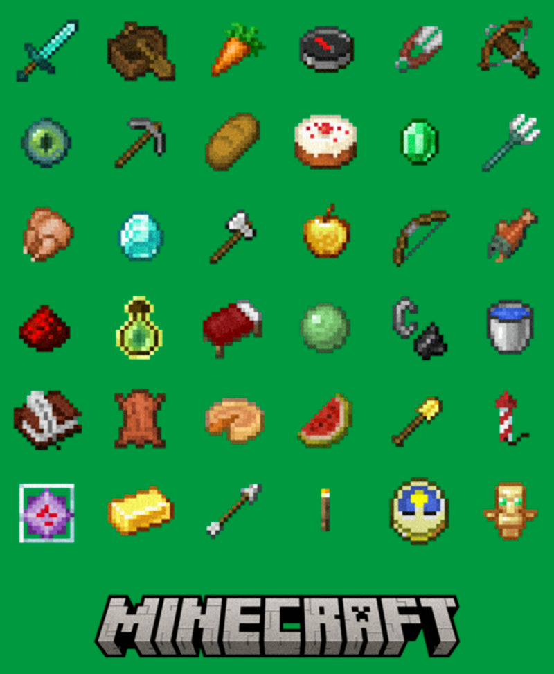 Junior's Minecraft Item Collection T-Shirt