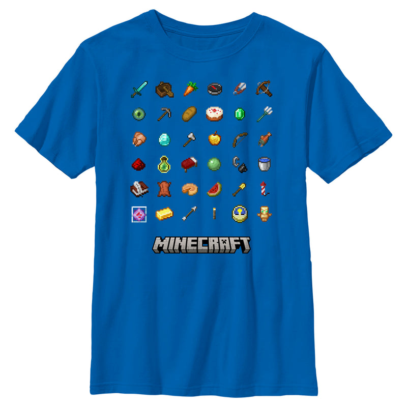 Boy's Minecraft Item Collection T-Shirt
