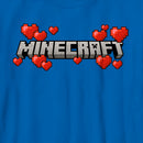Boy's Minecraft Valentine's Day Hearts Logo T-Shirt