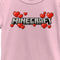 Girl's Minecraft Valentine's Day Hearts Logo T-Shirt