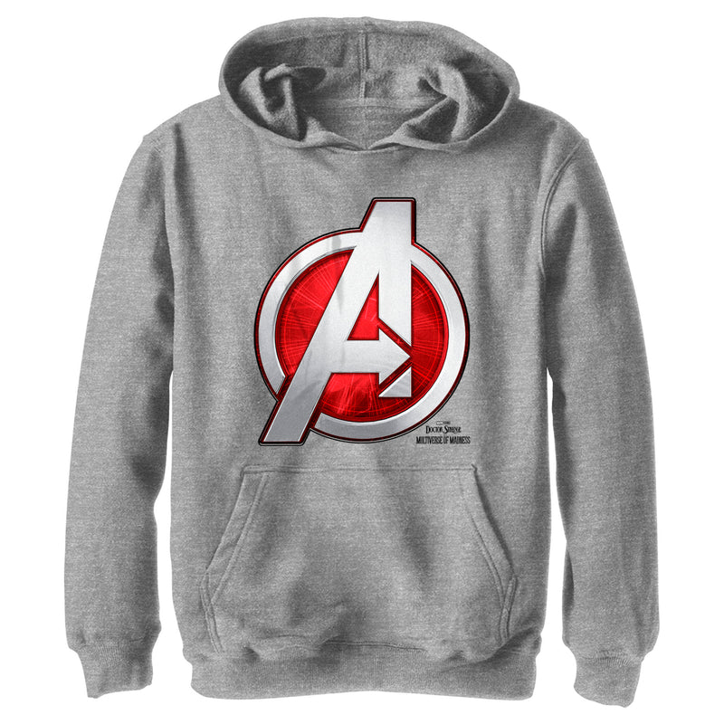 Boy's Marvel Doctor Strange in the Multiverse of Madness Avengers Logo Pull Over Hoodie