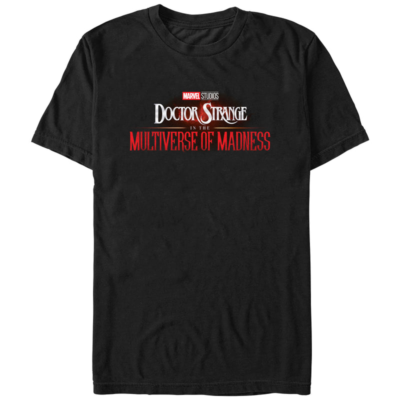 Men's Marvel Doctor Strange in the Multiverse of Madness Black Logo T-Shirt