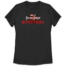 Women's Marvel Doctor Strange in the Multiverse of Madness Black Logo T-Shirt