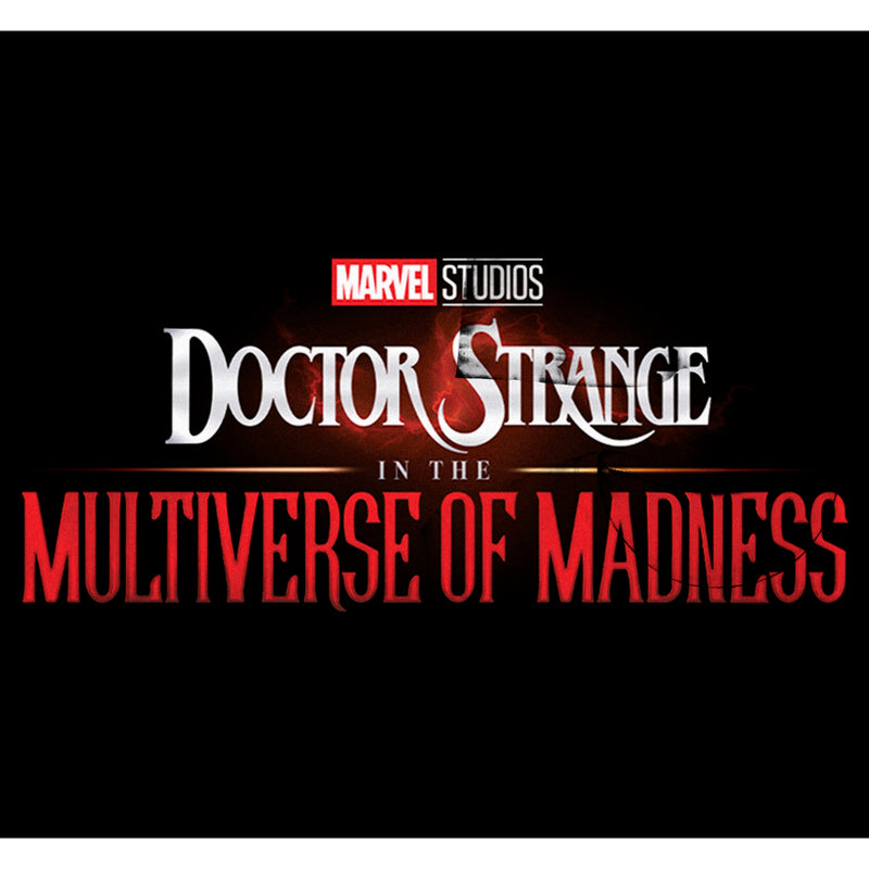 Junior's Marvel Doctor Strange in the Multiverse of Madness Black Logo T-Shirt