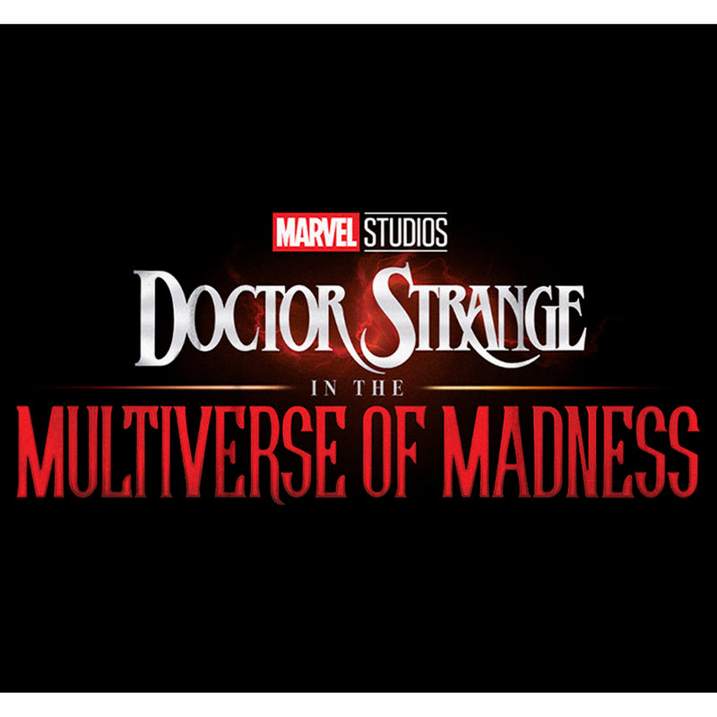 Boy's Marvel Doctor Strange in the Multiverse of Madness Black Logo T-Shirt