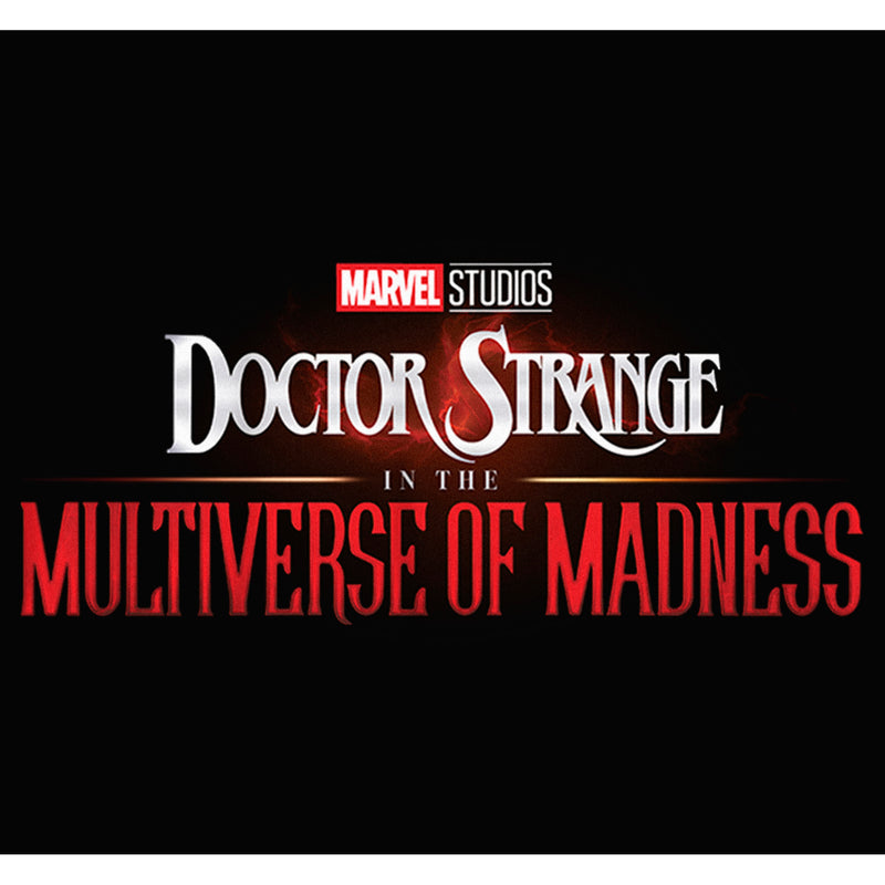 Junior's Marvel Doctor Strange in the Multiverse of Madness Black Logo Racerback Tank Top