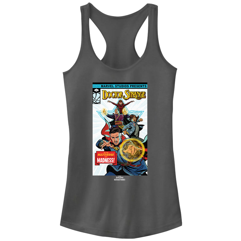 Junior's Marvel Doctor Strange in the Multiverse of Madness Comic Cover Racerback Tank Top