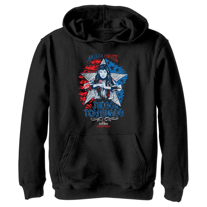 Boy's Marvel Doctor Strange in the Multiverse of Madness Juego Terminado Pull Over Hoodie