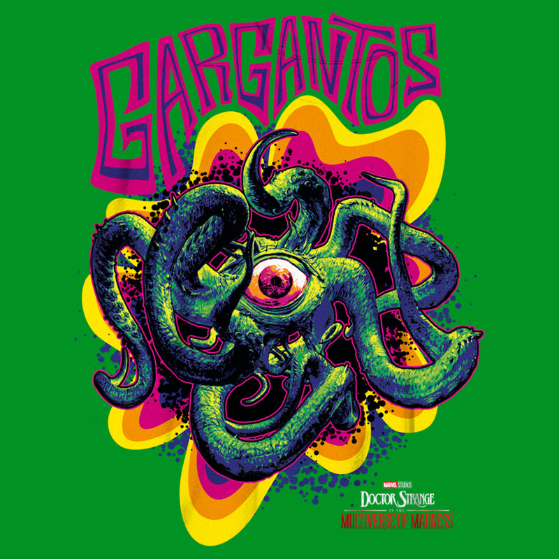 Boy's Marvel Doctor Strange in the Multiverse of Madness Colorful Gargantos T-Shirt