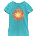 Girl's Marvel Doctor Strange in the Multiverse of Madness Orange Rune T-Shirt